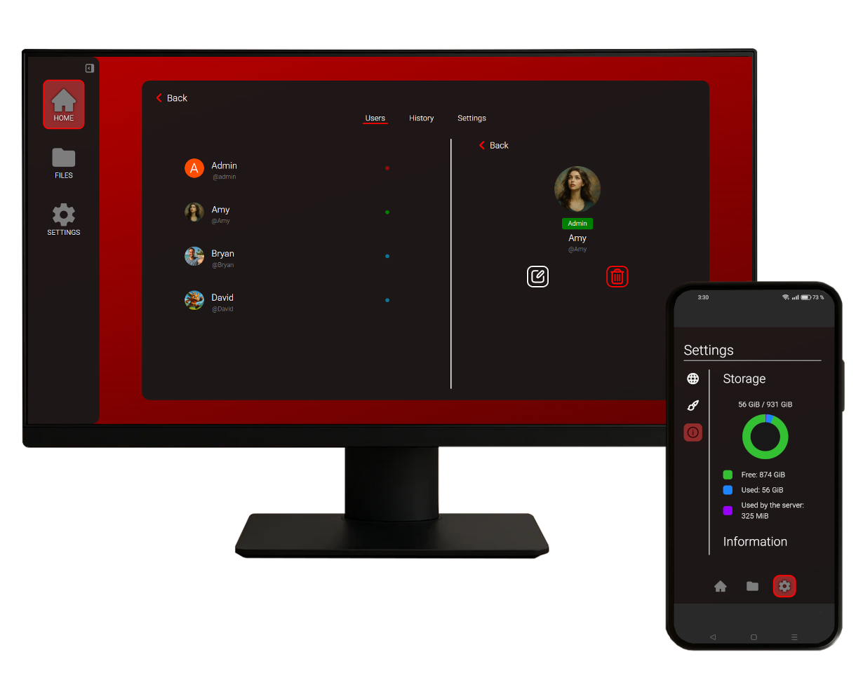 TizonaHub on devices